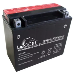 Leoch Battery EBX20HL-BS ATV / Motorcycle AGM Battery - (YTX20HL-BS)