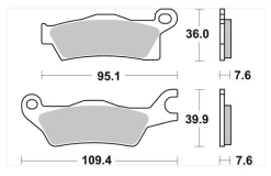 SBS Brakes SBS SI Sinter Brake Pads Can-Am Gen2 Outlander / Renegade (FA617 & FA618 Style) -ATV Parts Shop SBS911SITechInfo 1800x1800