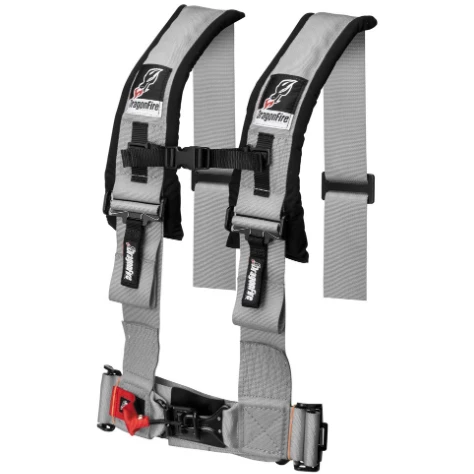 Dragonfire Racing 4 Point 3" Harness Black, Grey, Red & Blue 4 Dragonfire Racing 4 Point 3" Harness Black, Grey, Red & Blue - Image 4