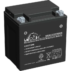 Leoch Battery EBX30L-BS ATV / Motorcycle AGM Battery - (YIX30L-BS, GTX30L-BS, CTX30L-BS)